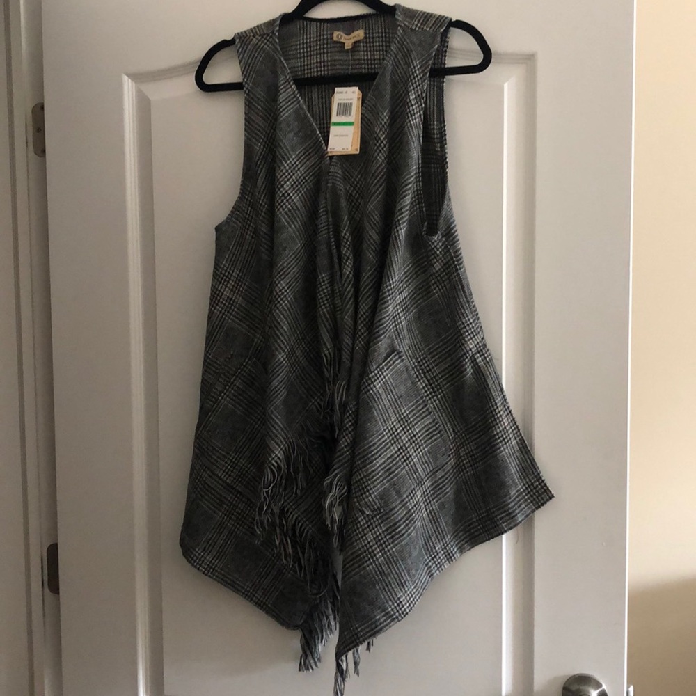 NWT Democracy vest/wrap with top closure & pockets